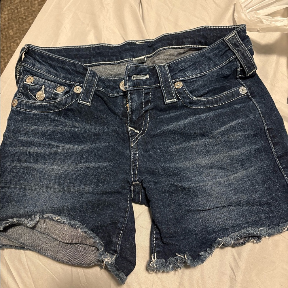 Denim Cutoff Shorts true religion
